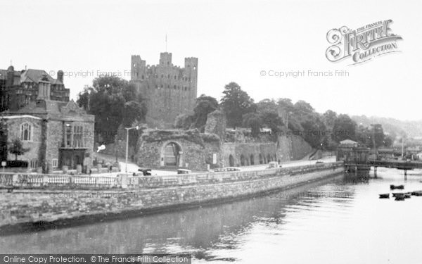 Photo of Rochester, Castle From The Bridge c.1955