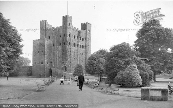 Photo of Rochester, Castle, The Grounds c.1955