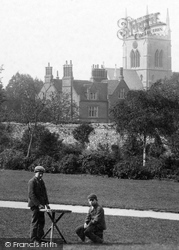 Cathedral And Boys 1894, Rochester