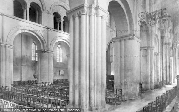 Photo of Rochester, Cathedral, Columns In The Nave 1889