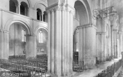 Cathedral, Columns In The Nave 1889, Rochester