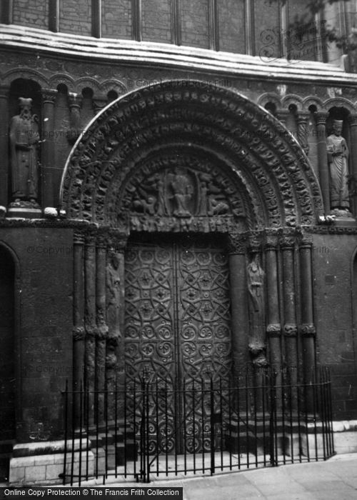 Photo of Rochester, Cathedral Doorway c.1950