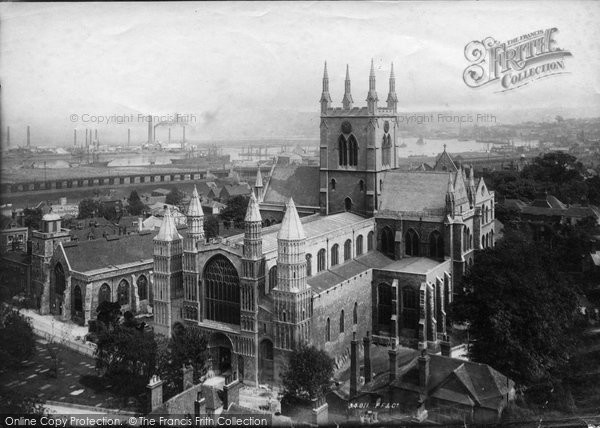 Photo of Rochester, Cathedral From The Castle 1894