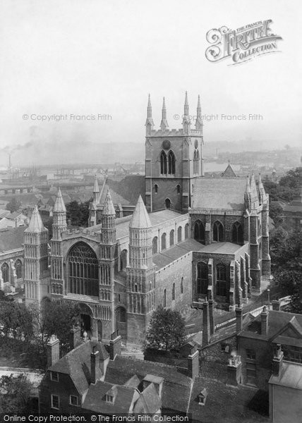 Photo of Rochester, Cathedral From The Castle 1894