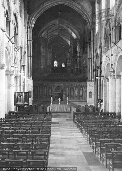 Photo of Rochester, Cathedral, Interior c.1955