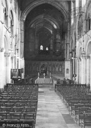 Cathedral, Interior c.1955, Rochester