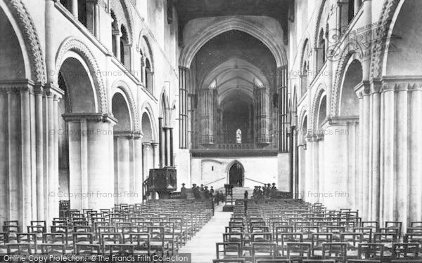 Photo of Rochester, Cathedral, Nave East 1889
