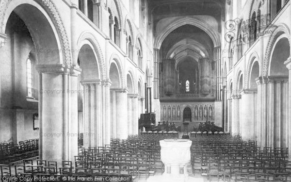 Photo of Rochester, Cathedral, Nave East 1894