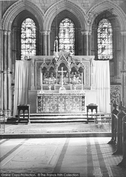 Photo of Rochester, Cathedral, The Altar c.1955