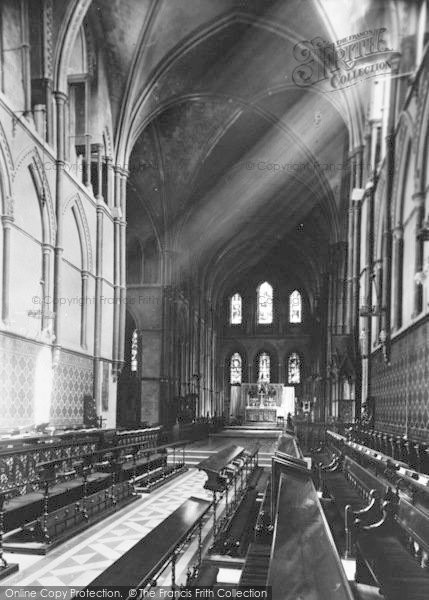 Photo of Rochester, Cathedral, The Choir And Altar c.1955