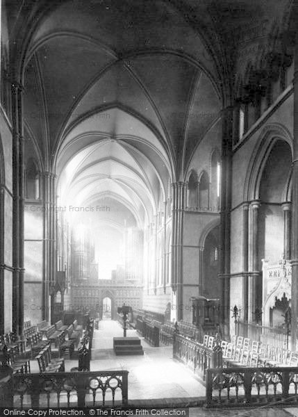 Photo of Rochester, Cathedral, The Choir West 1889