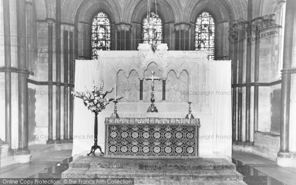 Photo of Rochester, Cathedral, The High Altar c.1960