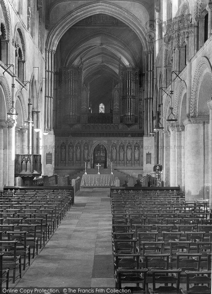 Photo of Rochester, Cathedral, The Nave c.1955