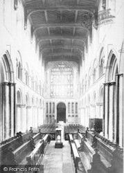 Cathedral, The Nave West 1894, Rochester