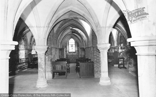 Photo of Rochester, Cathedral, The Vaults c.1960