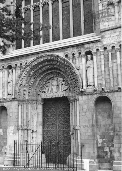 Photo of Rochester, Cathedral, The West Door c.1960