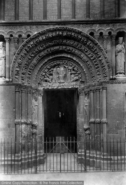 Photo of Rochester, Cathedral West Door 1899