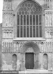 Cathedral, West Front c.1960, Rochester