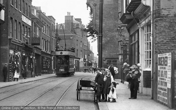 Photo of Rochester, Children, High Street 1908