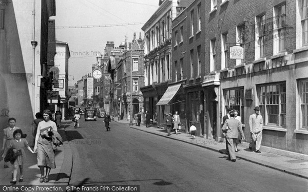 Photo of Rochester, High Street c.1955