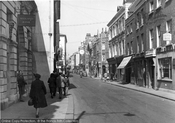 Photo of Rochester, High Street c.1955