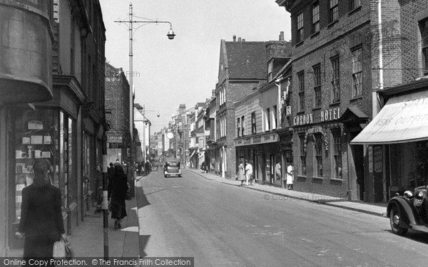 Photo of Rochester, High Street c.1955