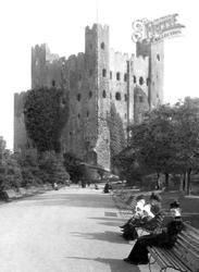 Ladies And Children By The Castle 1894, Rochester