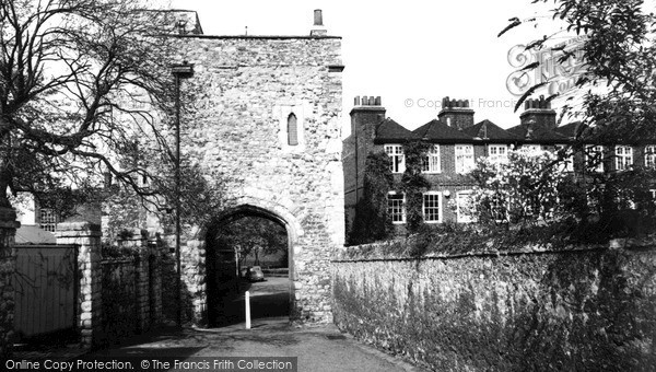 Photo of Rochester, Priory Gateway c.1960