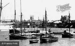 The Castle And Cathedral From Strood 1894, Rochester