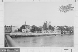 The Castle And The Medway c.1955, Rochester