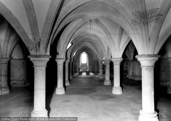 Photo of Rochester, The Cathedral, The Crypt c.1960