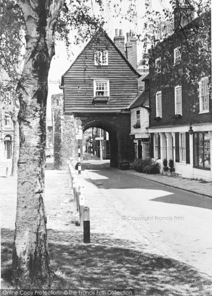 Photo of Rochester, The College Gate c.1960