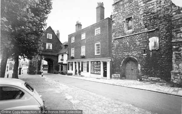 Photo of Rochester, The College Gate c.1960