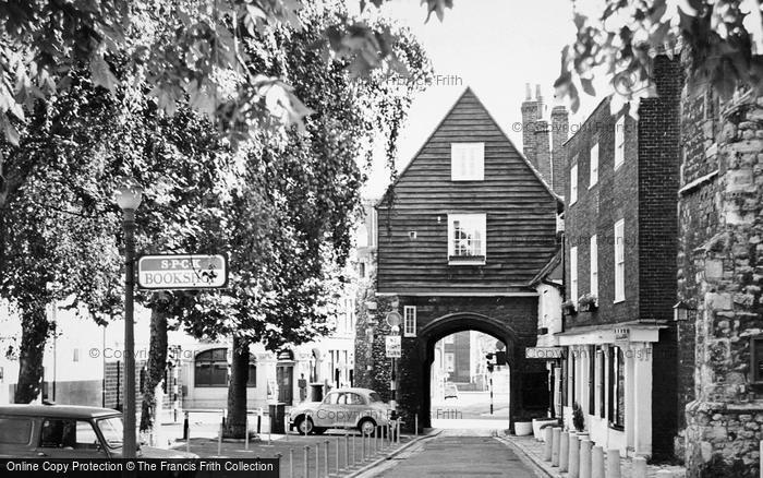 Photo of Rochester, The College Gate c.1965