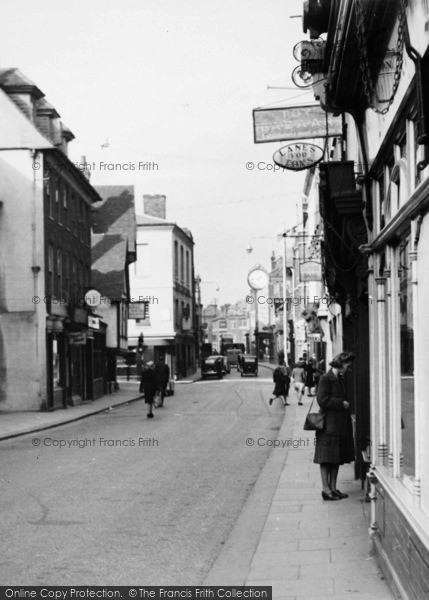 Photo of Rochester, The High Street c.1955