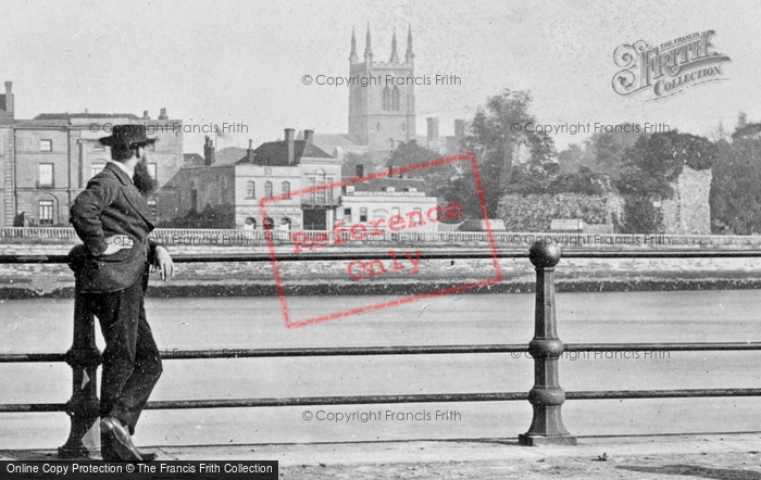Photo of Rochester, The River Medway c.1865