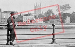 The River Medway c.1865, Rochester