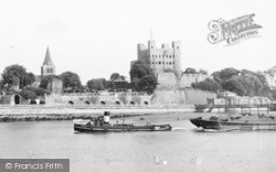 Tug Boat On The River Medway c.1955, Rochester