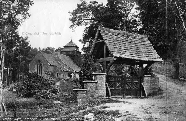 Photo of Rockfield, Church Of St Cenedlon And Lychgate c.1878