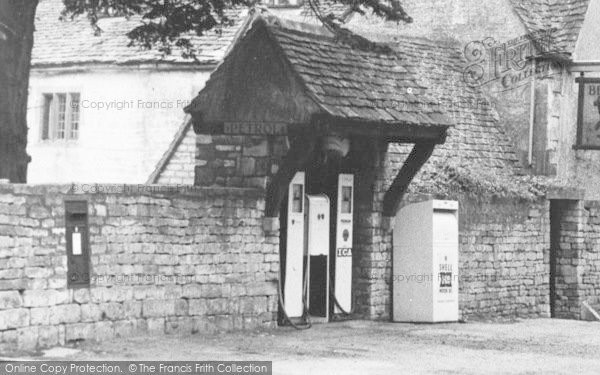 Photo of Rodborough, Petrol Pumps By The Bear Inn c.1955