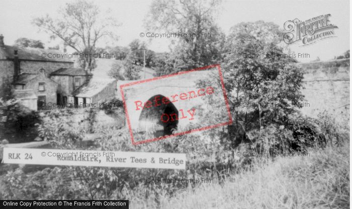 Photo of Romaldkirk, The River Tees And Bridge c.1960