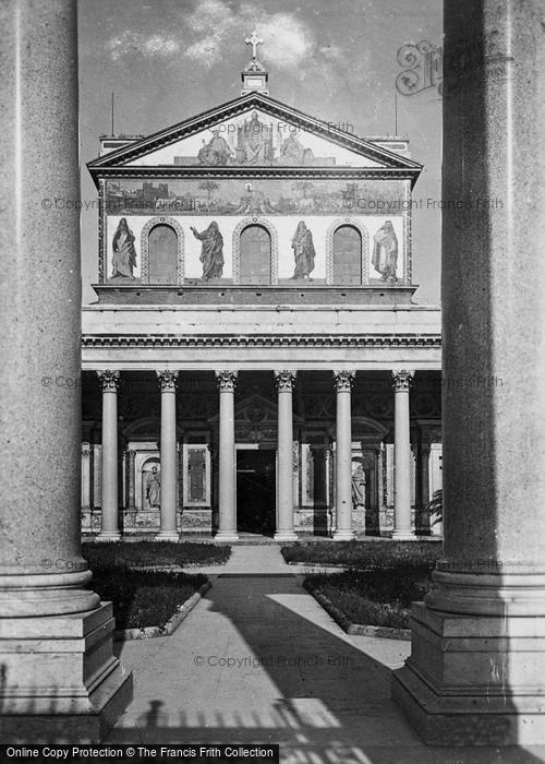 Photo of Rome, Basilica Of St Paul Outside The Walls, Façade c.1930