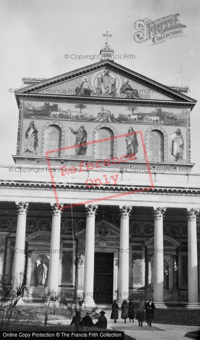 Photo of Rome, Basilica Of St Paul Outside The Walls, Façade c.1930