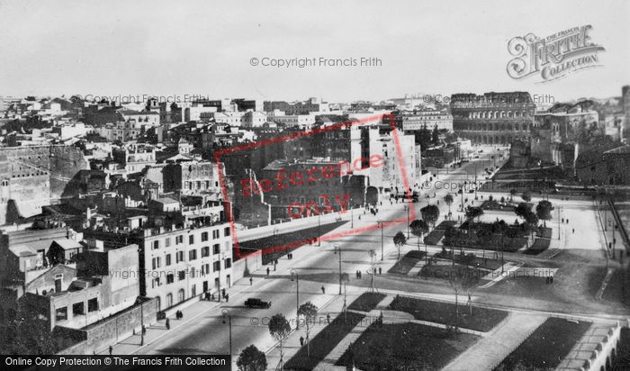 Photo of Rome, Colosseum And Via Dei Fori Imperiali c.1930