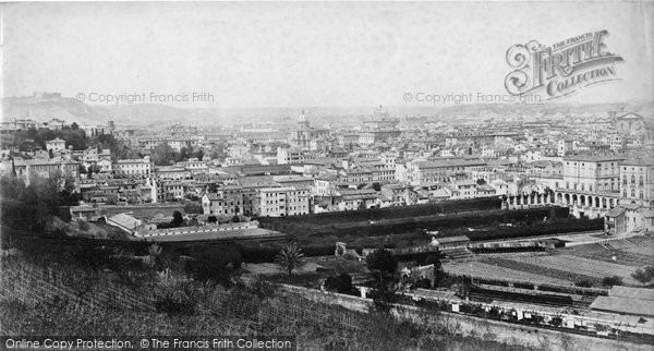 Rome, from Aqua Paolo c1872 Photo of Rome, From Aqua Paolo c.1872