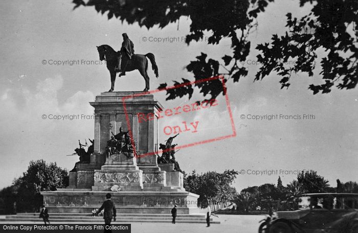 Photo of Rome, Monument To Garibaldi, Gianicolo Hill c.1930