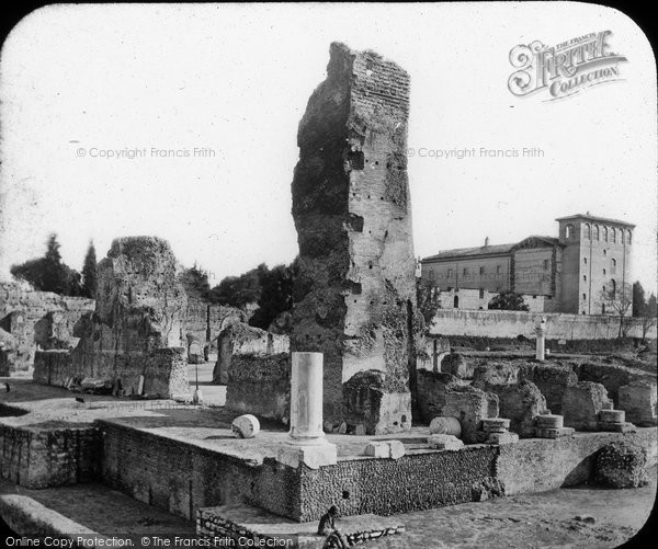 Rome, Palatine Hill, Ruins, Palace of the Caisars c1875 Photo of Rome, Palatine Hill, Ruins, Palace Of The Caisars c.1875