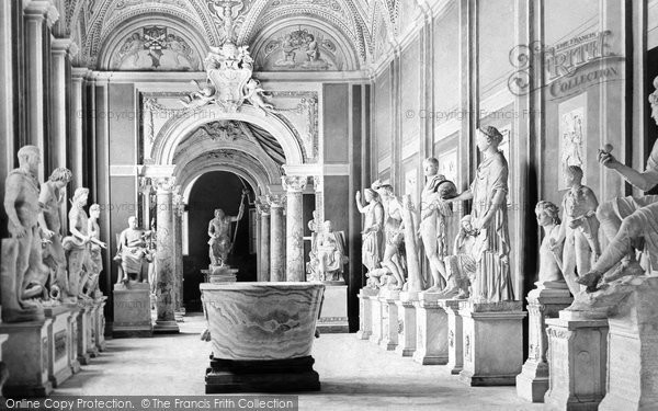 Rome, the Vatican, Gallery of Statues c1865 Photo of Rome, The Vatican, Gallery Of Statues c.1865