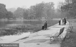 Fishing In Raphael Park c.1950, Romford