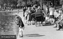 People In Raphael Park c.1950, Romford
